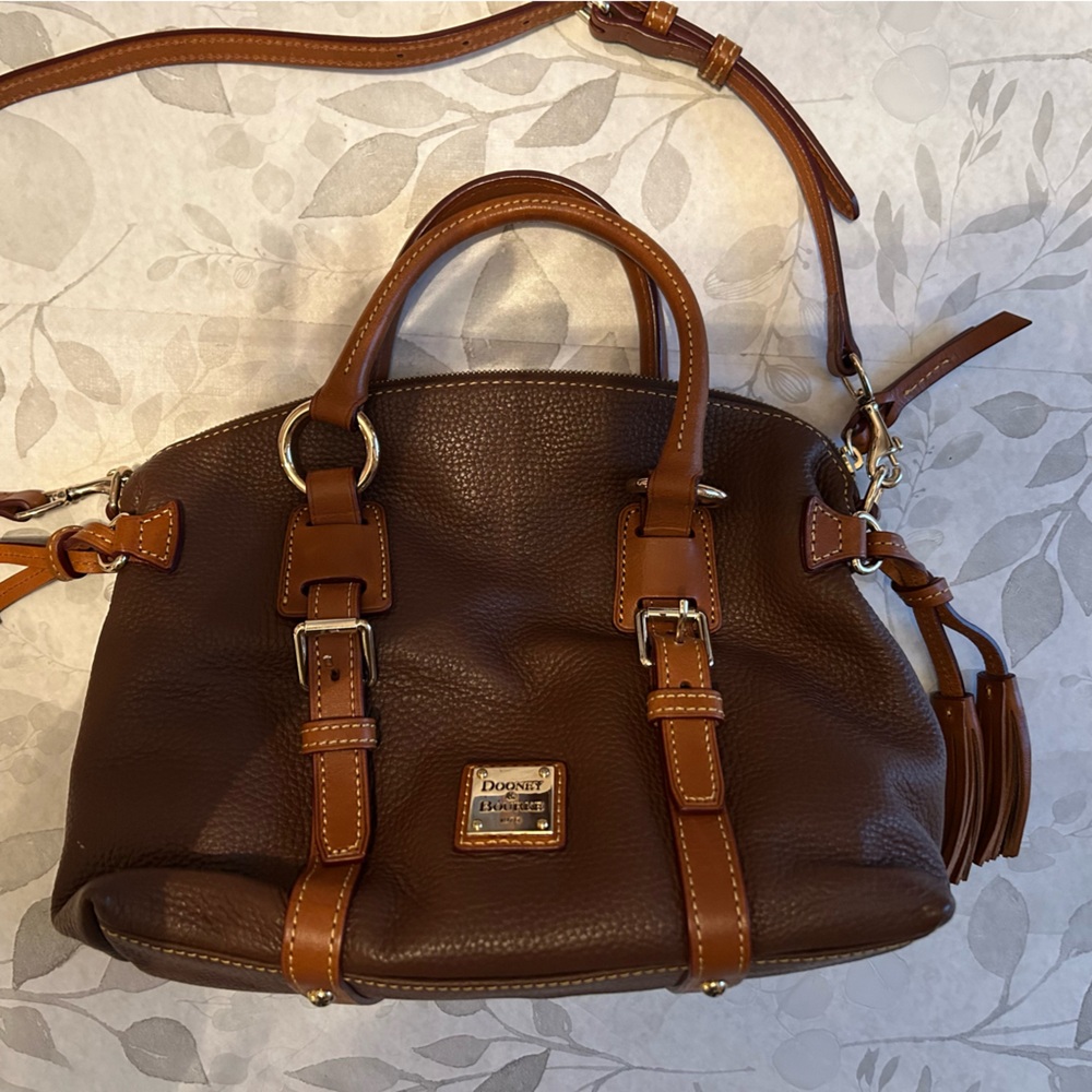 Dooney & Bourke Rich Brown Leather Shoulder Bag